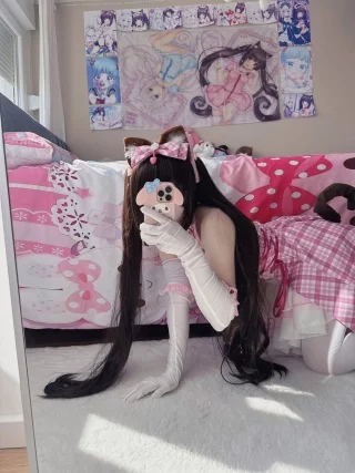 adorable kitty listening for papa