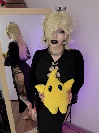 Goth Rosalina [Mario] by me (BakaFuwa)