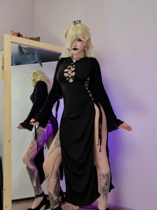 Goth Rosalina [Mario] by me (BakaFuwa)