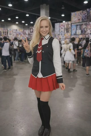 Bible Black cosplay at a convention (Jena_lily)