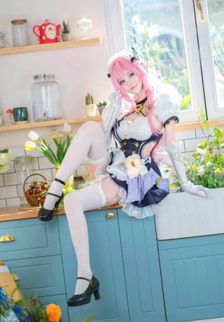 Miss Pink Maid Elysia (Honkai Impact 3rd) by Honoka / Huaxiuu