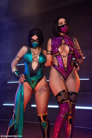 Jade and Mileena by KalinkaFox & Lera Himera [Mortal Kombat]