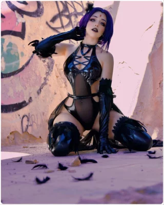 Raven from Teentitan by Shiro_konekochan
