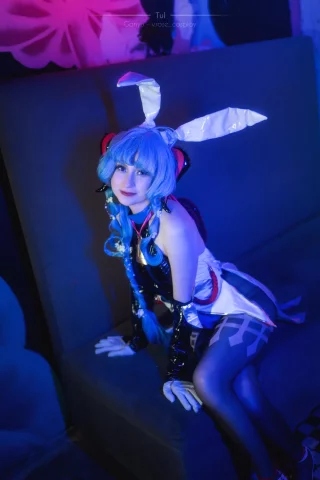 Ganyu bunny from Genshin Impact by vicia_cosplay