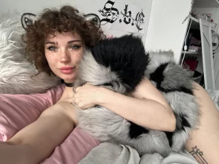 always naked except for my ears and big fluffy tail