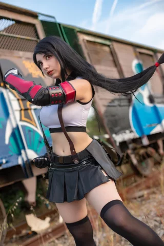 Tifa Lockheart cosplay by Yunotheloosecannon