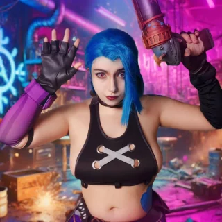 Jinx from Arcane by Yunotheloosecannon