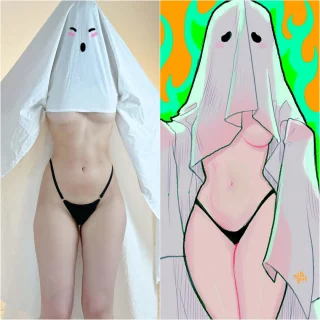 My lewd Ghost Girl cosplay (StarSthormy)