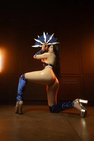Kitana cosplay from Mortal Kombat by Sawaka
