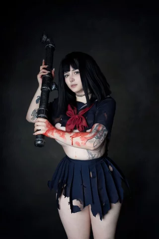 Lewd Hinata from Silent Hill by me (Kuroitsne)