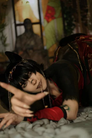 Izutsumi [Dungeon Meshi] original costume by me (BakaFuwa)