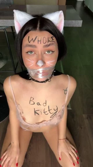 Will you let the kitty eat your cum today
