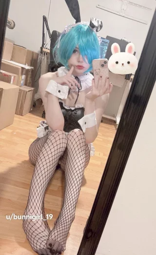 rem rezero bunny suit cosplay by me <3
