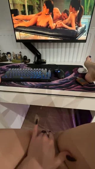 After a juicy game, jerking off is even more enjoyable