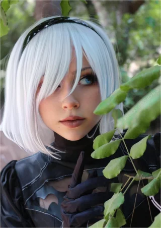 2B from Nier by shiro_konekochan