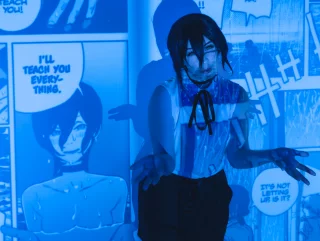 Reze's Pool Scene (Chainsaw Man) by lynxi.uwu